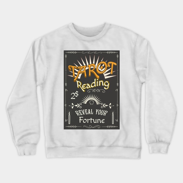 Tarot Reader Chalkboard Crewneck Sweatshirt by nickemporium1